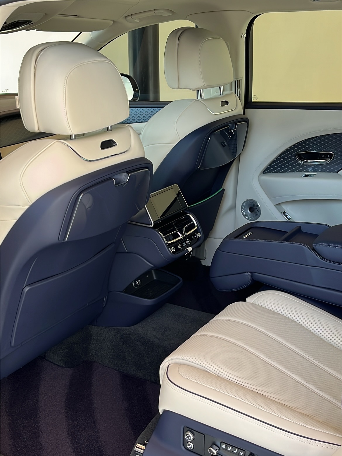Bentley Bentayga rear cabin after Superior Shine interior detail